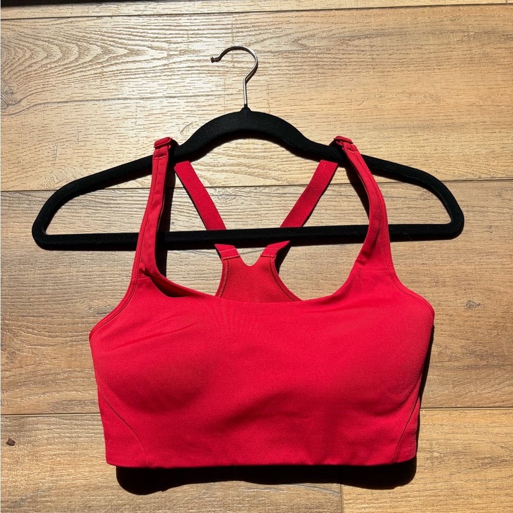 lululemon athletica Red Racerback Sports Bra